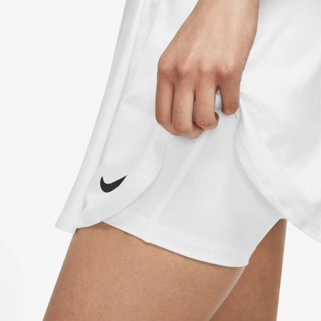Nike Women's Dri-FIT Victory Flouncy Skirt (White/Black) 4 Nike Women's Dri-FIT Victory Flouncy Skirt (White/Black) - Image 2