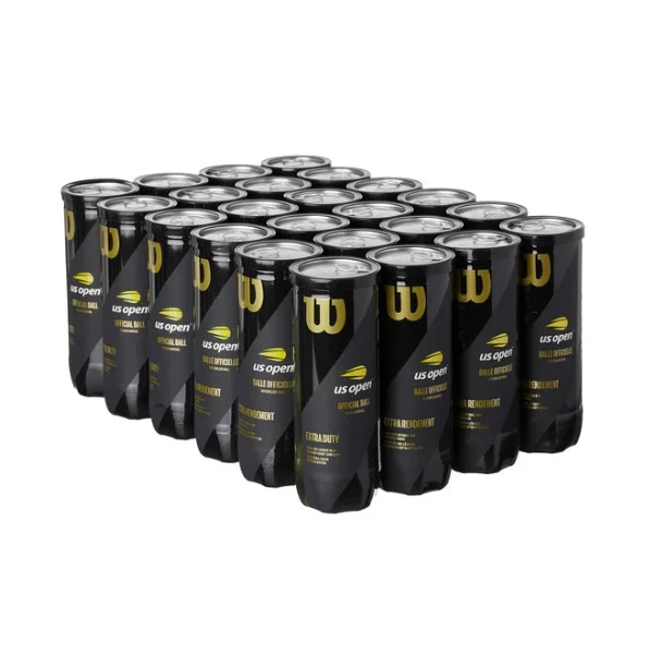 Wilson US Open Extra Duty Tennis Balls - 24 Can Case 3 Wilson US Open Extra Duty Tennis Balls - 24 Can Case